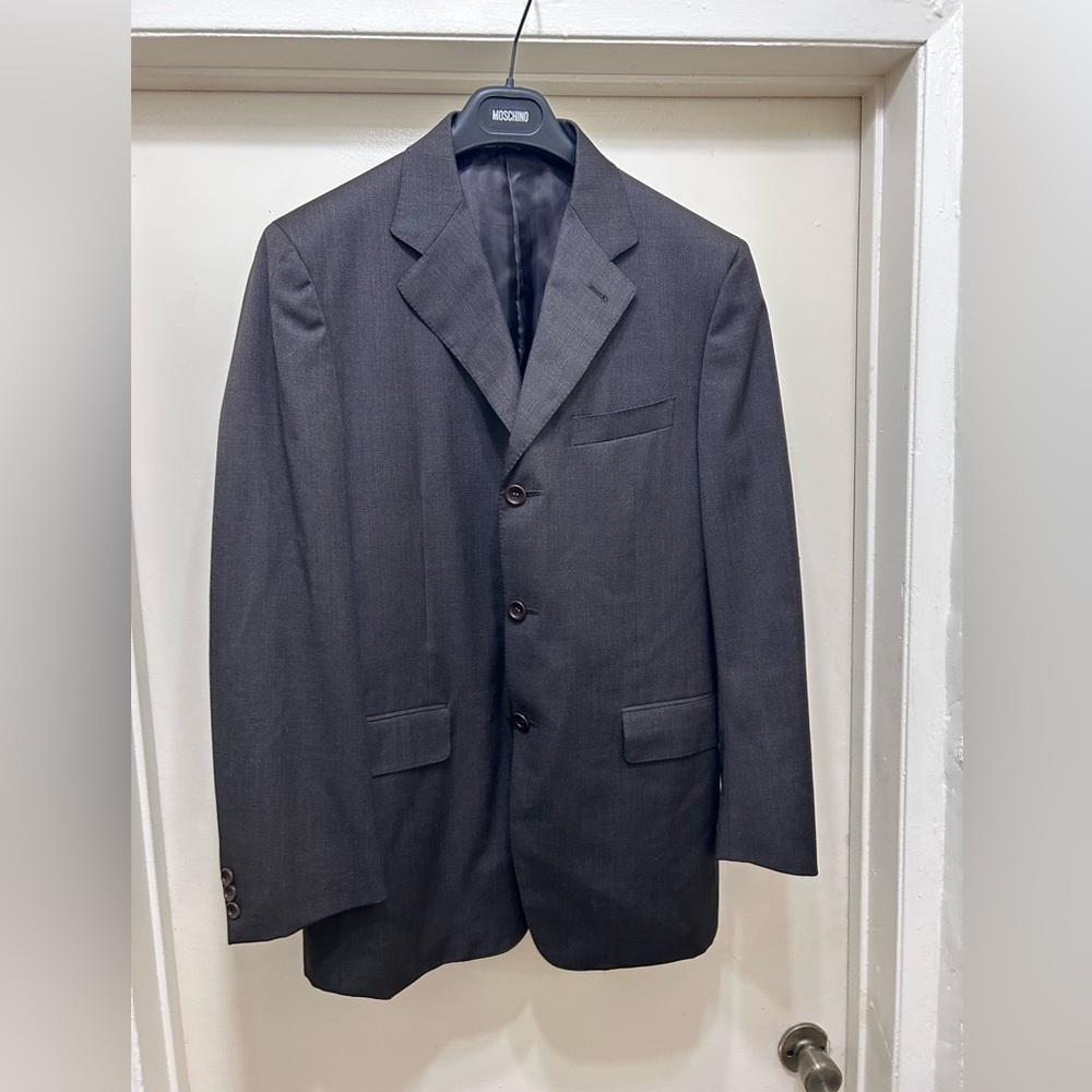 Canali Proposta 38R Sport Coat Blazer Pure Wool Mario's Italy Dark Brown Vintage